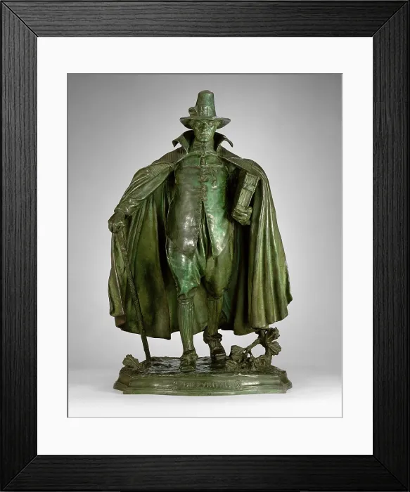 Framed Print : THE PURITAN, by Augustus Saint-Gaudens