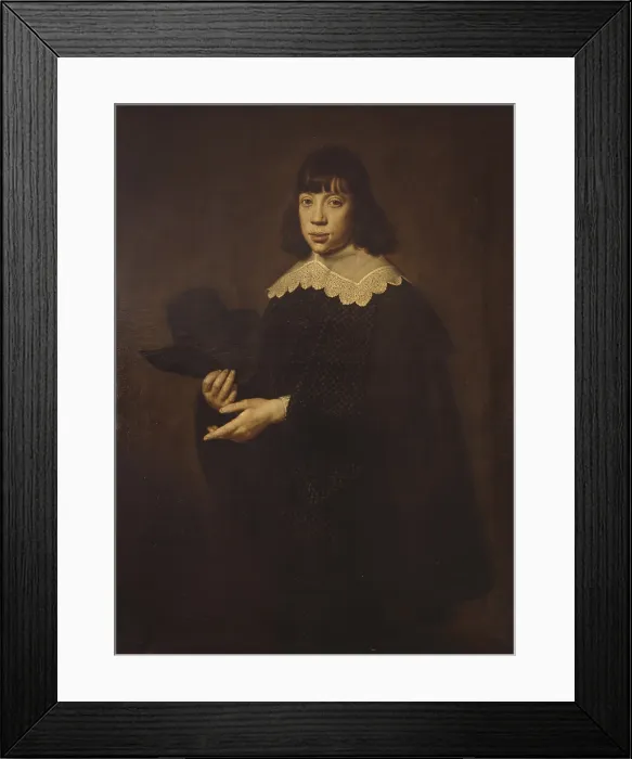 Framed Print : Portrait of a young man of sixteen years, by Dircksz Dirk Van Santvoort, 17th century, oil on canvas. - Italy, Lombardy, Milan, Brera Collection. Whole artwork view Framed Print : Portrait of a young man of sixteen years, by Dircksz Dirk Van Santvoort, 17th century, oil on canvas. - Italy, Lombardy, Milan, Brera Collection. Whole artwork view