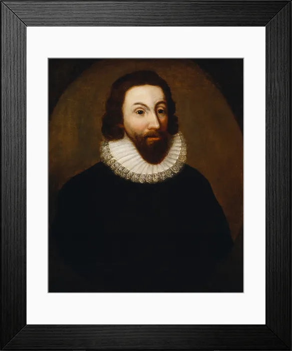 Framed Print : John Winthrop was an early leader of the Massachusetts Bay Colony, the second major settlement in New England Framed Print : John Winthrop was an early leader of the Massachusetts Bay Colony, the second major settlement in New England