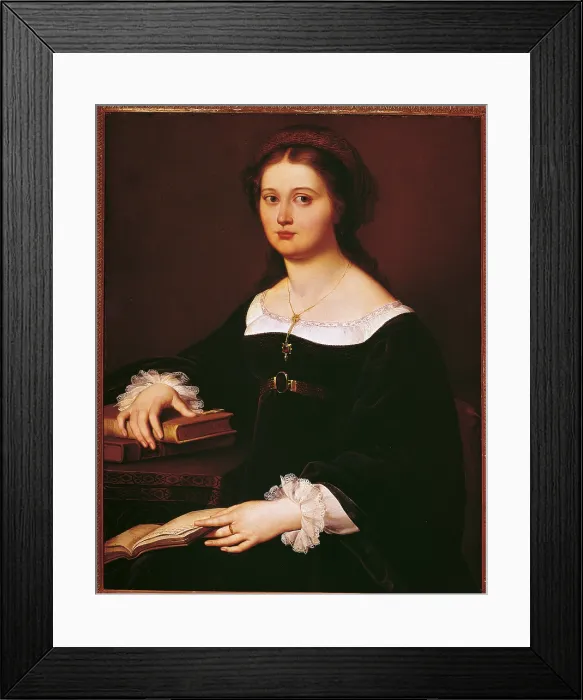 Framed Print : Portrait of Costanza Monti Perticari, by Filippo Agricola, 1821, 19th Century, oil on panel, cm 91 x 79 - Italy, Lazio, Rome, National Gallery of Modern Art Framed Print : Portrait of Costanza Monti Perticari, by Filippo Agricola, 1821, 19th Century, oil on panel, cm 91 x 79 - Italy, Lazio, Rome, National Gallery of Modern Art