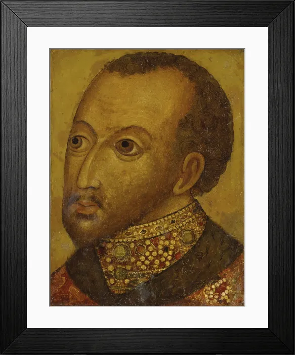 Framed Print : The Tsar Fedor Ioannovic, by unknown artist, 1650-1699, 17th Century, tempera on panel - Russia, Moscow, Gosudarstvennyj Istoriceskij Muzej (State Historical Museum) Framed Print : The Tsar Fedor Ioannovic, by unknown artist, 1650-1699, 17th Century, tempera on panel - Russia, Moscow, Gosudarstvennyj Istoriceskij Muzej (State Historical Museum)