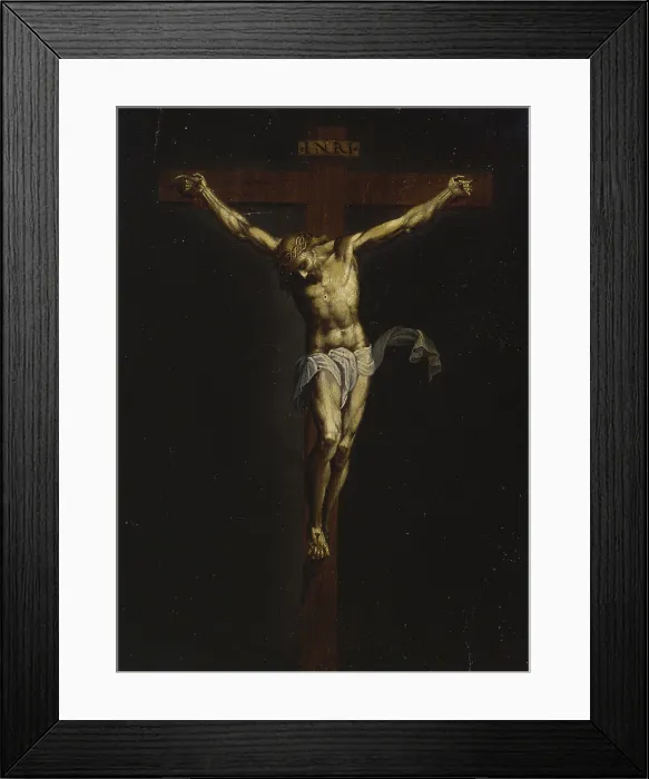 Framed Print : Christ Crucified (Cristo crocefisso), by Bernardino Campi, 1584-1591, 16th Century, oil on panel - Italy, Lombardy, Milan, Sforzesco Castle, Civic Museum of Ancient Art Framed Print : Christ Crucified (Cristo crocefisso), by Bernardino Campi, 1584-1591, 16th Century, oil on panel - Italy, Lombardy, Milan, Sforzesco Castle, Civic Museum of Ancient Art