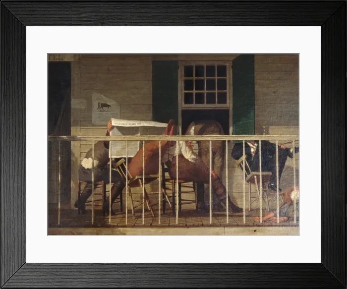 Framed Print : THE TRUE AMERICAN, ca. 1874, by Enoch Wood Perry, American painting, oil on canvas