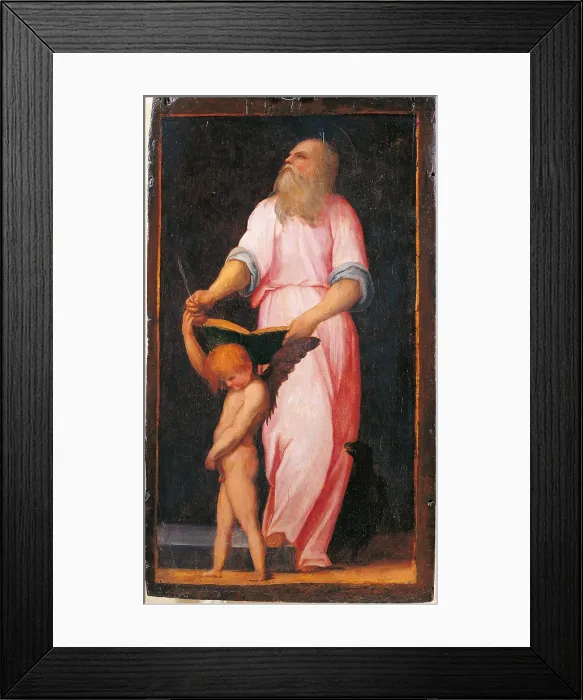 Framed Print : Carro della Zecca, by Jacopo Carrucci know as Pontormo, 1514, 16th Century, oil painted panels, cm 69 x 40 - Italy, Tuscany, Florence, Palazzo Vecchio. Detail