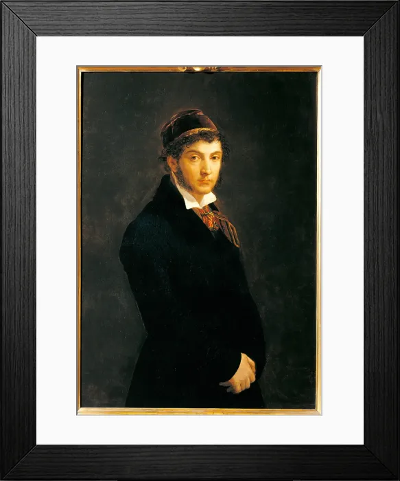 Framed Print : Self portrait, by Pelagio Palagi, 1810 - 1815 about, 19th Century, oil on canvas, cm 104, 5 x 74, 5 - Italy, Tuscany, Florence, Uffizi Gallery. All Framed Print : Self portrait, by Pelagio Palagi, 1810 - 1815 about, 19th Century, oil on canvas, cm 104, 5 x 74, 5 - Italy, Tuscany, Florence, Uffizi Gallery. All