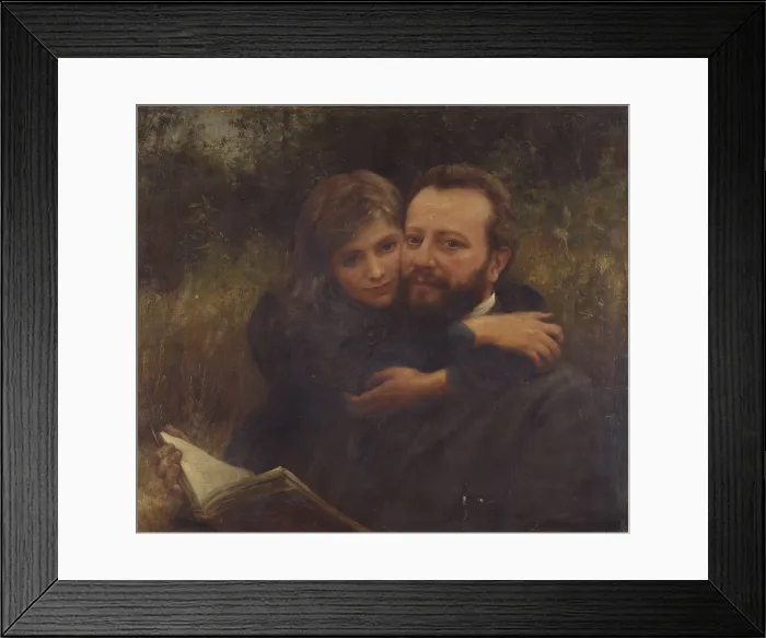 Framed Print : Portrait of Man with Little Girl (Ritratto di uomo con bambina), by Louisa Starr Canziani, 1905, 20th Century, oil on canvas - Italy, Lombardy, Milan, Brera Academy Framed Print : Portrait of Man with Little Girl (Ritratto di uomo con bambina), by Louisa Starr Canziani, 1905, 20th Century, oil on canvas - Italy, Lombardy, Milan, Brera Academy