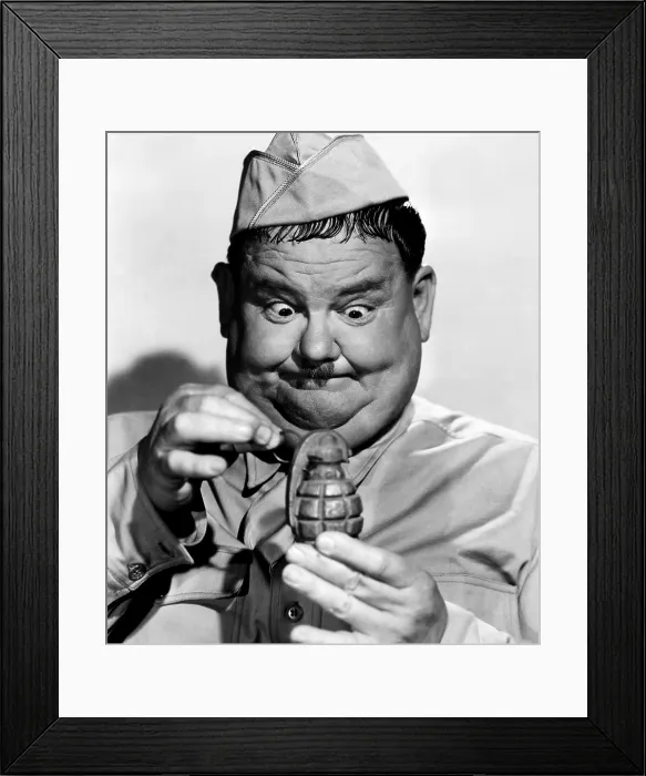 Framed Print : GREAT GUNS, Oliver Hardy, 1941. TM & copyright 20th Century Fox Film Corp. All rights reserved / courtesy Everett Collection