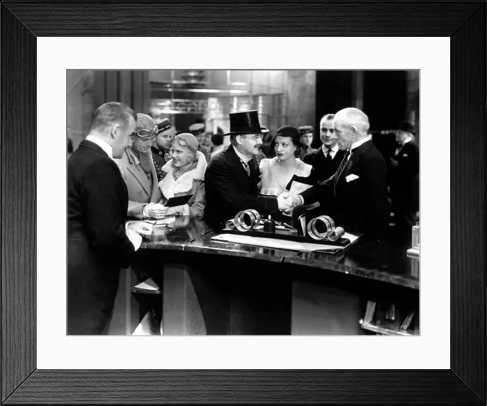 Framed Print : GRAND HOTEL, Mary Carlisle, Lionel Barrymore, Joan Crawford, Lewis Stone, 1932