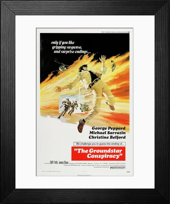 Framed Print : THE GROUNDSTAR CONSPIRACY, US poster art, 1972