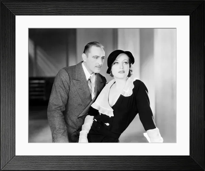 Framed Print : GRAND HOTEL, from left, John Barrymore, Joan Crawford, 1932