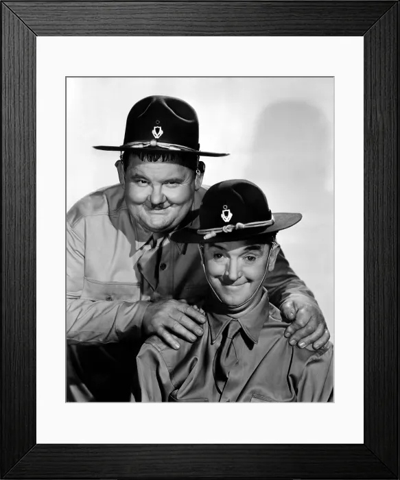 Framed Print : GREAT GUNS, Oliver Hardy, Stan Laurel [Laurel and Hardy], 1941. 20th Century-Fox Film Corporation, TM & Copyright / courtesy Everett Collection