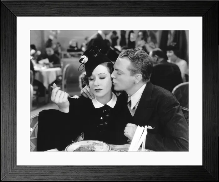 Framed Print : GREAT GUY, from left, Mae Clarke, James Cagney, 1936