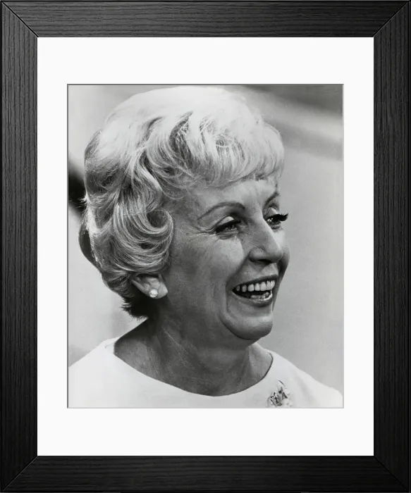 Framed Print : Muriel Humphrey, wife of 1968 Democratic presidential candidate, Hubert Humphrey, before her July 1968 appearance on a half-hour television talk show