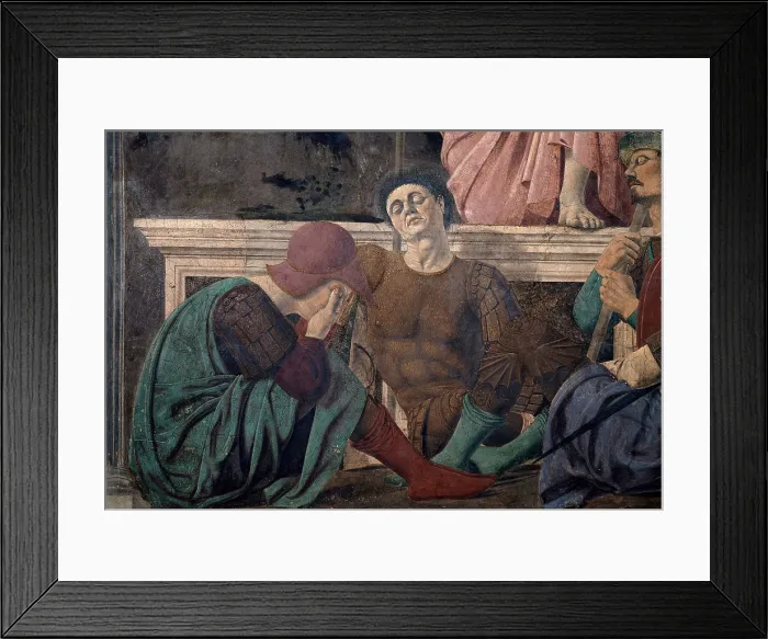 Framed Print : Pietro di Benedetto dei Franceschi known as Piero della Francesca, The Resurrection of Christ, 1450 - 1463, 15th Century, tempera and fresco painting, Italy, Tuscany, Sansepolcro