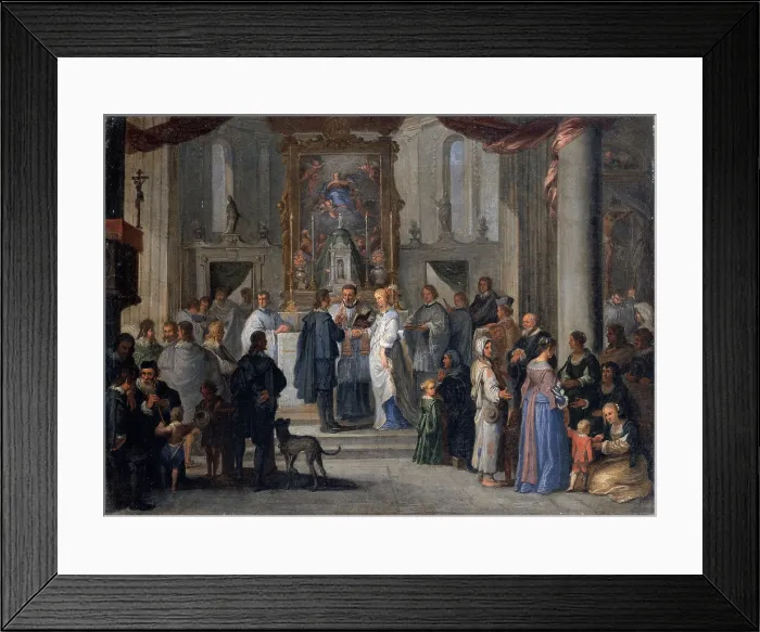 Framed Print : Wael Cornelis de, Marriage, 17th Century, oil on canvas, Italy, Liguria, Genoa, Private collection (620061) Everett CollectionMondadori Portfolio**US SALES ONLY**