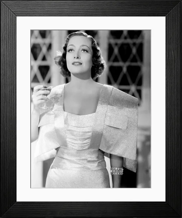 Framed Print : I LIVE MY LIFE, Joan Crawford, in a dress designed by Adrian, 1935 Framed Print : I LIVE MY LIFE, Joan Crawford, in a dress designed by Adrian, 1935
