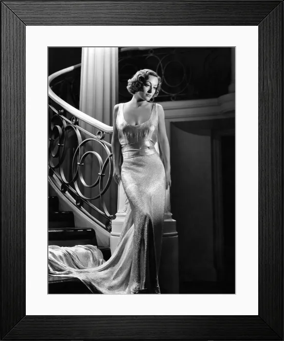 Framed Print : I LIVE MY LIFE, Joan Crawford wearing evening gown designed by Adrian, 1935 Framed Print : I LIVE MY LIFE, Joan Crawford wearing evening gown designed by Adrian, 1935