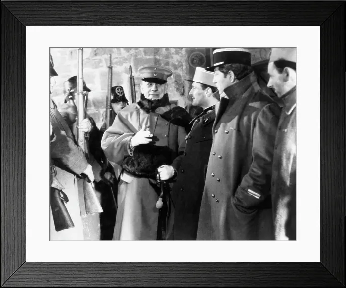 Framed Print : GRAND ILLUSION, (aka LA GRANDE ILLUSION), from left: Erich von Stroheim, Pierre Fresnay, Jean Gabin, Georges Peclet, 1937
