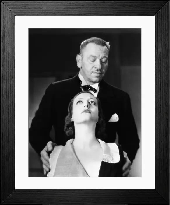 Framed Print : GRAND HOTEL, Wallace Beery (top), Joan Crawford, 1932