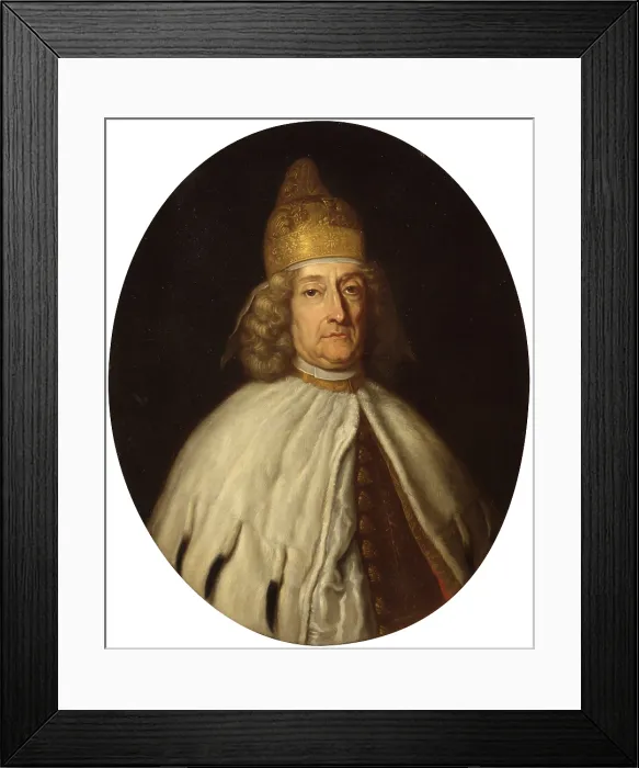 Framed Print : Portrait of the Doge Giovanni Corner II, by Giovanni Agostino Cassana, 1709 - 1720, 18th Century, oil on canvas - Italy, Lombardy, Milan, Castello Sforzesco