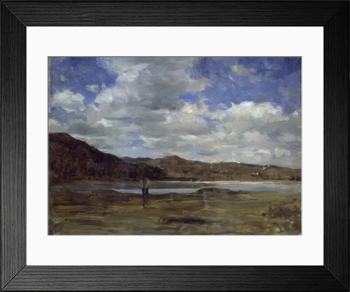 Framed Print : On the Banks of the Po River (Sulle rive del Po), by Demetrio Cosola, 1875 - 1895, 19th Century, oil on canvas - Private collection. Whole artwork view Framed Print : On the Banks of the Po River (Sulle rive del Po), by Demetrio Cosola, 1875 - 1895, 19th Century, oil on canvas - Private collection. Whole artwork view