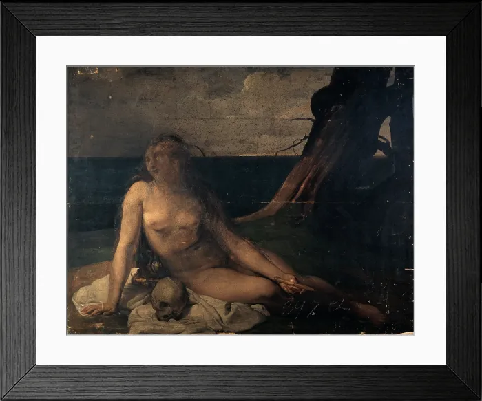 Framed Print : Hayez Francesco, The Penitent Magdalene, 1833, 19th Century, oil on panel, Italy, Lombardy, Milan, Brera Art Gallery Framed Print : Hayez Francesco, The Penitent Magdalene, 1833, 19th Century, oil on panel, Italy, Lombardy, Milan, Brera Art Gallery