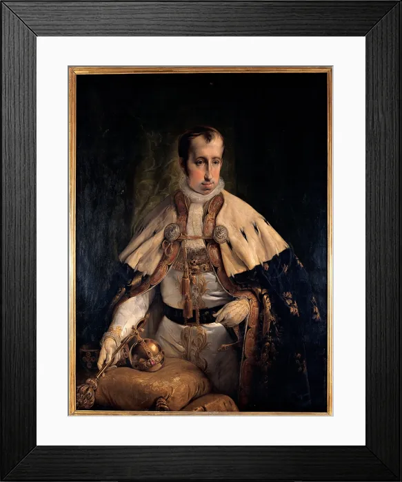 Framed Print : Hayez Francesco, Portrait of Emperor Ferdinand I of Austria, 1840, 19th Century, oil on canvas, Italy, Lombardy, Milan, Brera Art Gallery Framed Print : Hayez Francesco, Portrait of Emperor Ferdinand I of Austria, 1840, 19th Century, oil on canvas, Italy, Lombardy, Milan, Brera Art Gallery