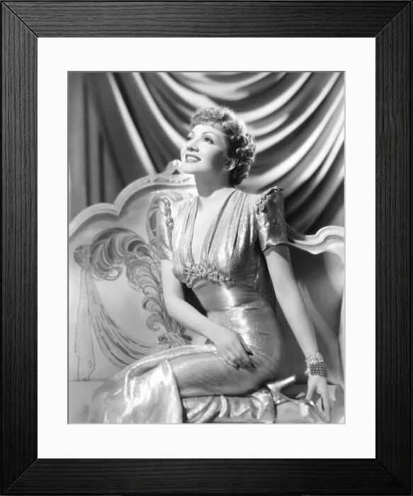 Framed Print : MIDNIGHT, Claudette Colbert, 1939 Framed Print : MIDNIGHT, Claudette Colbert, 1939