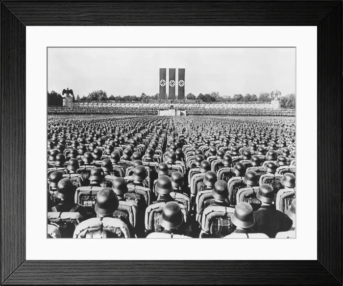 Framed Print : Nazi German Soldiers at the 1936 Nuremberg Rally, September 1936. (BSLOC_2014_7_6)