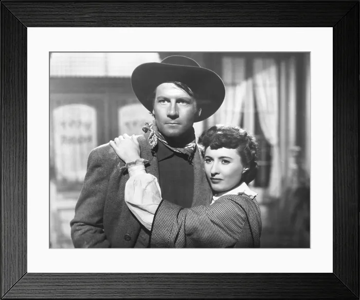 Framed Print : THE GREAT MAN'S LADY, from left: Joel McCrea, Barbara Stanwyck, 1942