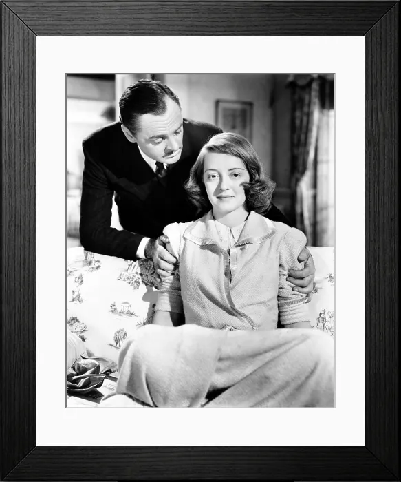 Framed Print : THE GREAT LIE, from left Jerome Cowan, Bette Davis, 1941
