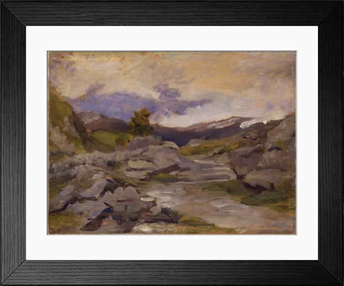 Framed Print : Muletrack (Mulattiera), by Demetrio Cosola, 1870 - 1895, 19th Century, oil on board - Private collection. Whole artwork view. Mountain trai for mules across rocks Framed Print : Muletrack (Mulattiera), by Demetrio Cosola, 1870 - 1895, 19th Century, oil on board - Private collection. Whole artwork view. Mountain trai for mules across rocks