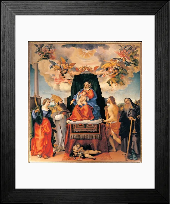 Framed Print : Lotto Lorenzo, AltarPiece of Santo Spirito (Enthroned Madonna with St Catherine, St Augustine, St Sebastian, St Anthony the Abbot) Framed Print : Lotto Lorenzo, AltarPiece of Santo Spirito (Enthroned Madonna with St Catherine, St Augustine, St Sebastian, St Anthony the Abbot)