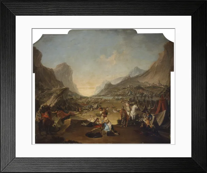 Framed Print : Martyrdom of St. Maurice, by Francesco Zugno, 18th Century, canvas - Italy, Veneto, Venice, Church of Saint Maurizio. whole artwork view