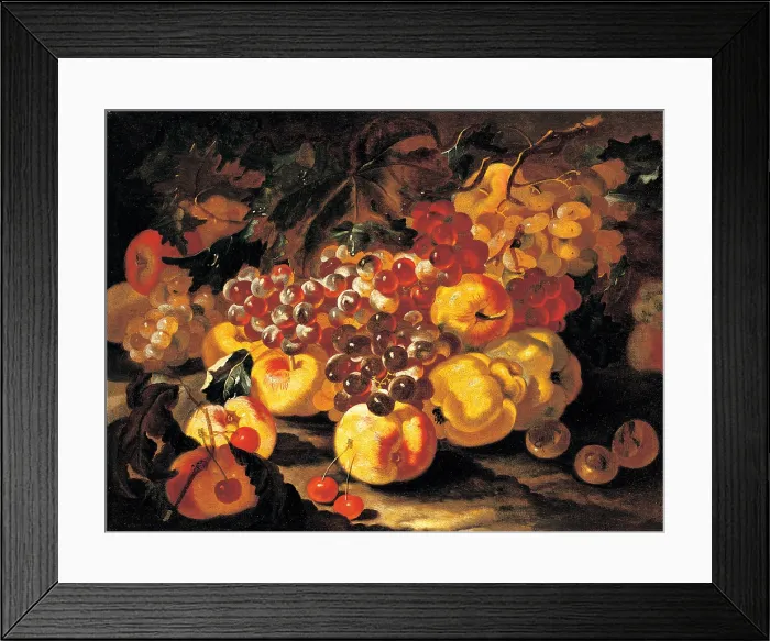 Framed Print : Castelli Giovanni Paolo know as Spadino, Grapes, apples and quinces, 1700 - 1710, 18th Century, oil on canvas Framed Print : Castelli Giovanni Paolo know as Spadino, Grapes, apples and quinces, 1700 - 1710, 18th Century, oil on canvas