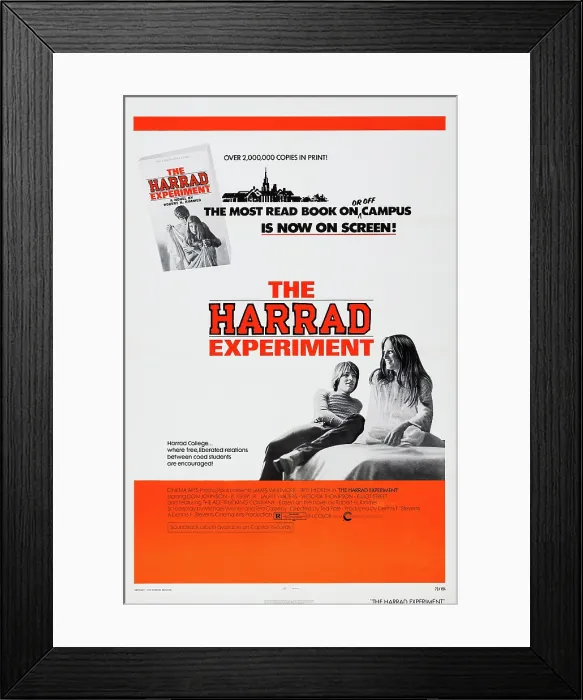 Framed Print : THE HARRAD EXPERIMENT, US poster, from left: Don Johnson, Laurie Walters, 1973 Framed Print : THE HARRAD EXPERIMENT, US poster, from left: Don Johnson, Laurie Walters, 1973