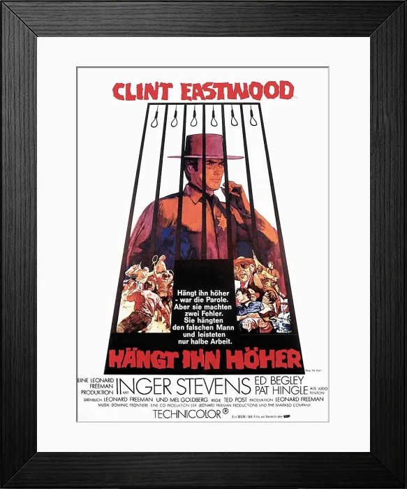 Framed Print : HANG EM HIGH, Clint Eastwood, 1968