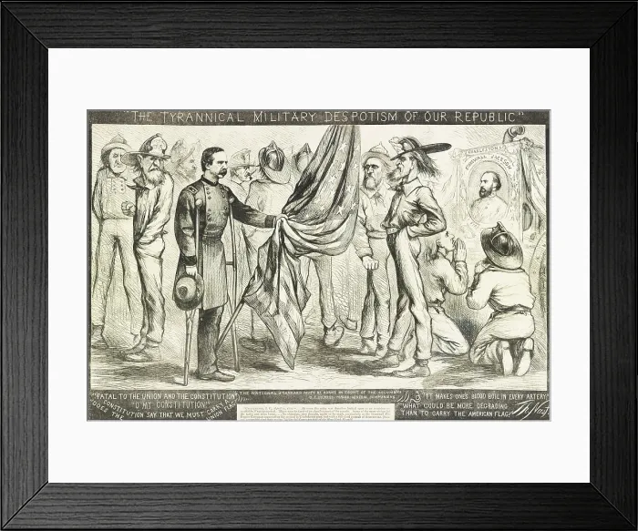 Framed Print : An incident during Congressional Reconstruction in May 1867