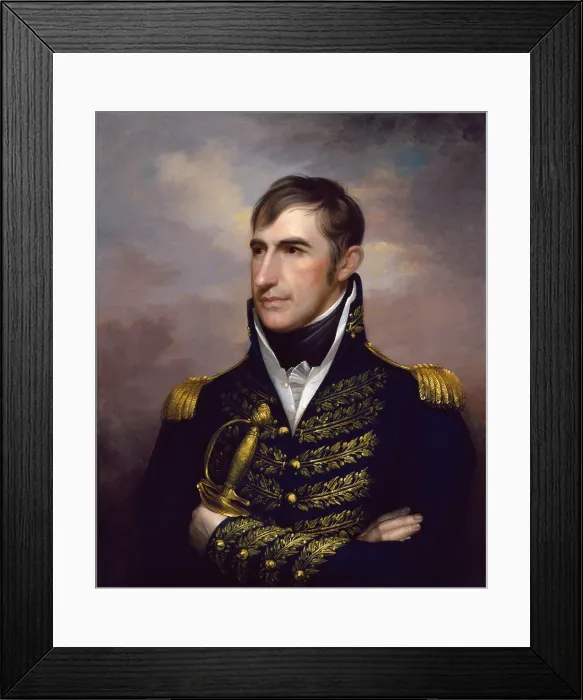 Framed Print : GENERAL WILLIAM HENRY HARRISON, by Rembrandt Peale, 1813, American painting, oil on canvas Framed Print : GENERAL WILLIAM HENRY HARRISON, by Rembrandt Peale, 1813, American painting, oil on canvas