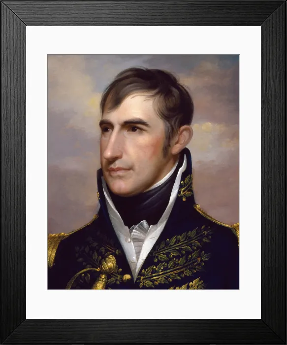 Framed Print : GENERAL WILLIAM HENRY HARRISON, by Rembrandt Peale, 1813, American painting, oil on canvas Framed Print : GENERAL WILLIAM HENRY HARRISON, by Rembrandt Peale, 1813, American painting, oil on canvas