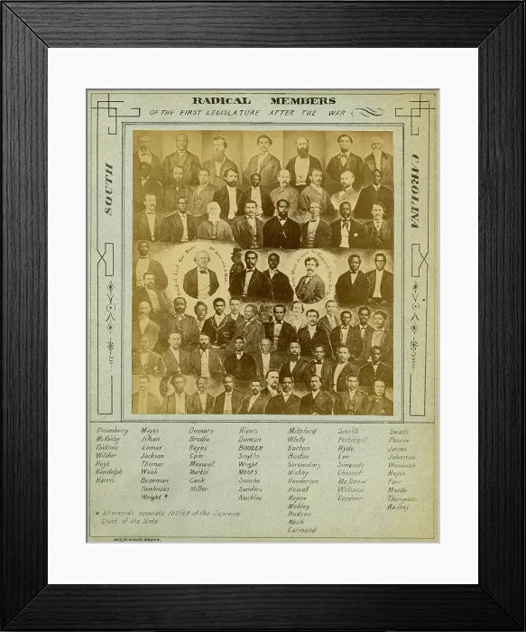 Framed Print : African Americans held the majority in the first South Carolina legislature elected after the Civil War Framed Print : African Americans held the majority in the first South Carolina legislature elected after the Civil War