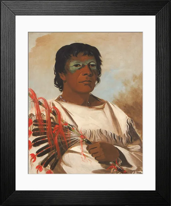 Framed Print : White Cloud, called the Prophet, advised Black Hawk, that he would achieve victory in his attempt to reclaim Sauk land in Illinois, previously ceded to the US Framed Print : White Cloud, called the Prophet, advised Black Hawk, that he would achieve victory in his attempt to reclaim Sauk land in Illinois, previously ceded to the US
