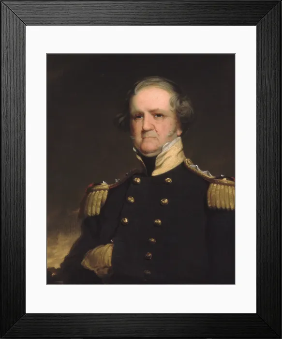 Framed Print : General of the US Army, Winfield Scott, 1855 by Robert Walter Weir