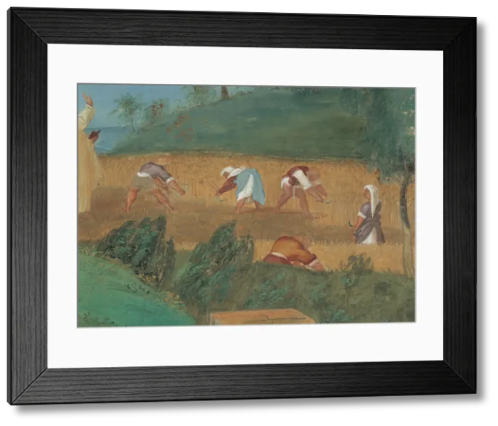 Framed Print : Lotto Lorenzo, Stories of St Bridget, 1524, 16th Century, fresco, Italy, Lombardy, Trescore, Bergamo, Suardi Oratory (67338) Everett CollectionMondadori Portfolio**US SALES ONLY**