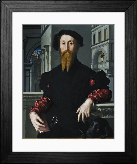 Framed Print : Portrait of Bartolomeo Panciatichi (Ritratto di Bartolomeo Panciatichi), by Bronzino, 1540, 16th Century, oil on panel, 104 x 85 cm - Italy, Tuscany, Florence, Uffizi Gallery Framed Print : Portrait of Bartolomeo Panciatichi (Ritratto di Bartolomeo Panciatichi), by Bronzino, 1540, 16th Century, oil on panel, 104 x 85 cm - Italy, Tuscany, Florence, Uffizi Gallery
