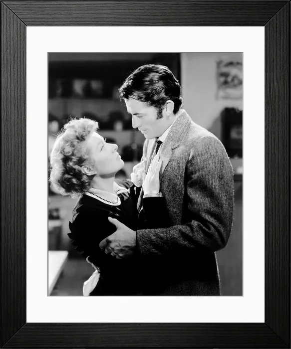 Framed Print : THE VALLEY OF DECISION, from left, Greer Garson, Gregory Peck, 1945