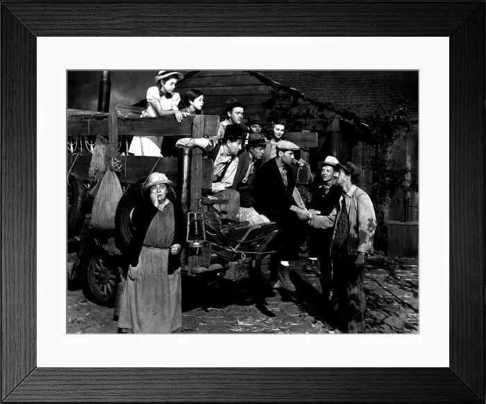 Framed Print : THE GRAPES OF WRATH, bottom left: Jane Darwell; top row on truck from left: Shirley Mills, Darryl Hickman, Frank Sully, Eddie Quillan, Dorris Bowden; bottom row: Russell Simpson Framed Print : THE GRAPES OF WRATH, bottom left: Jane Darwell; top row on truck from left: Shirley Mills, Darryl Hickman, Frank Sully, Eddie Quillan, Dorris Bowden; bottom row: Russell Simpson
