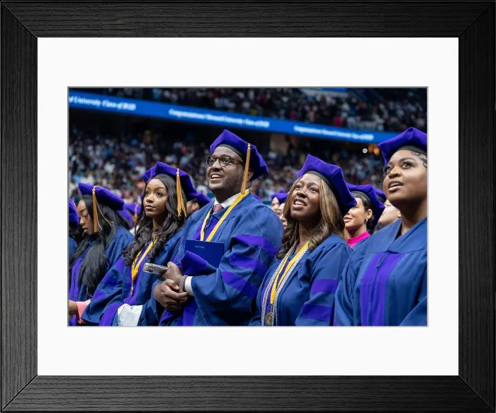 Framed Print : Class of 2023 graduates at Howard Universitys graduation ceremony where President Joe Biden gave the commencement address and received and honorary degree, May 13, 2023