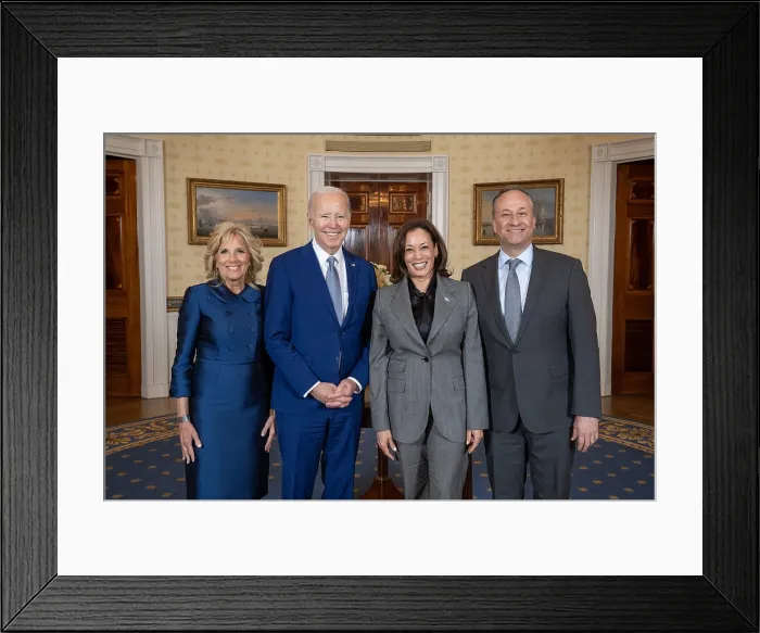 Framed Print : President Joe Biden, First Lady Jill Biden Framed Print : President Joe Biden, First Lady Jill Biden