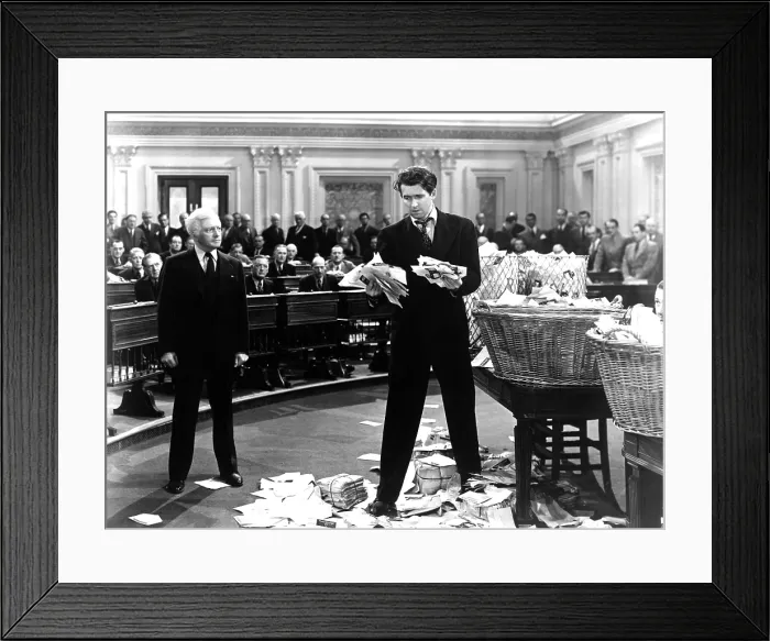 Framed Print : MR. SMITH GOES TO WASHINGTON, Claude Rains, James Stewart, 1939